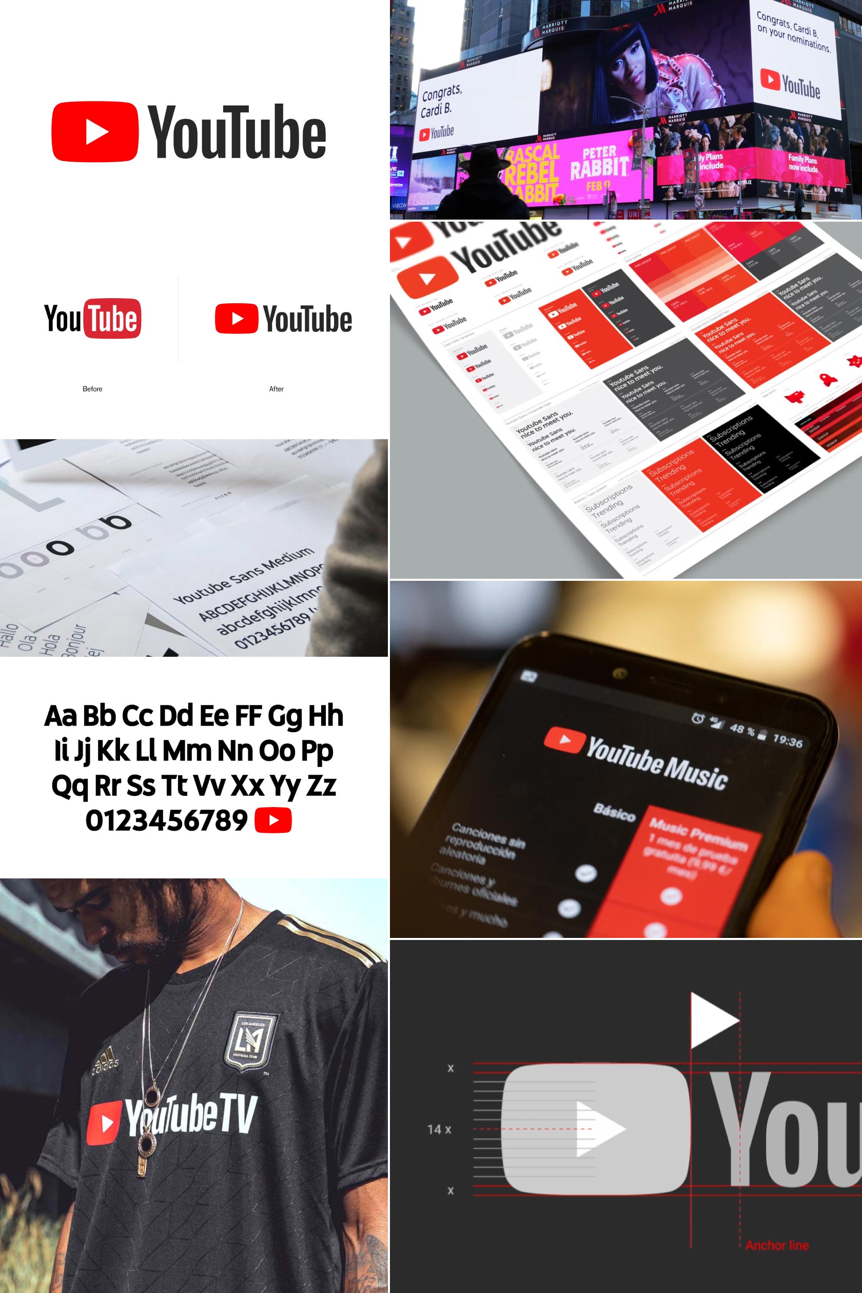 YouTubeのデザイン